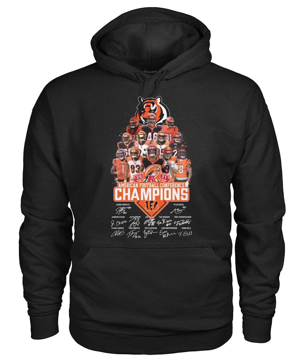 BEST NFL Cincinnati Bengals American Football Conference Champions 2D T-Shirt, Hoodie 2 NFL Cincinnati Bengals American Football Conference Champions 2D Hoodie Shirt 1
