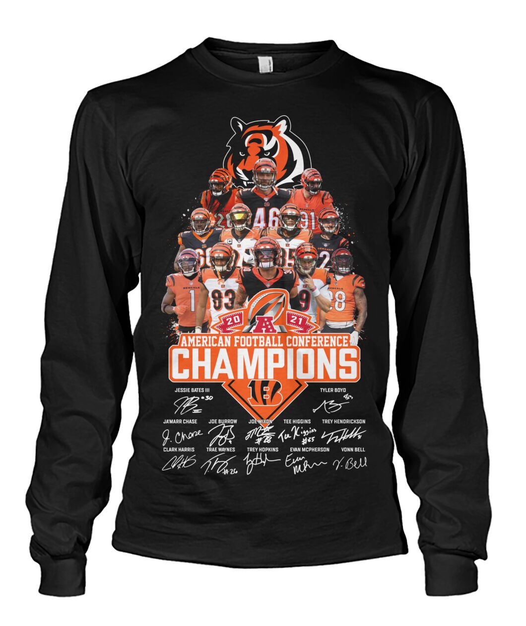 BEST NFL Cincinnati Bengals American Football Conference Champions 2D T-Shirt, Hoodie 3 NFL Cincinnati Bengals American Football Conference Champions 2D Hoodie Shirt 1 2