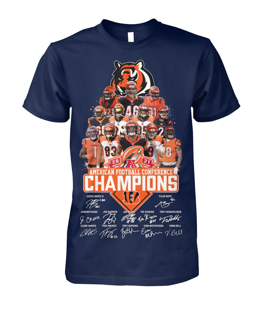 BEST NFL Cincinnati Bengals American Football Conference Champions 2D T-Shirt, Hoodie 5 NFL Cincinnati Bengals American Football Conference Champions 2D Hoodie Shirt 1 2 3 4