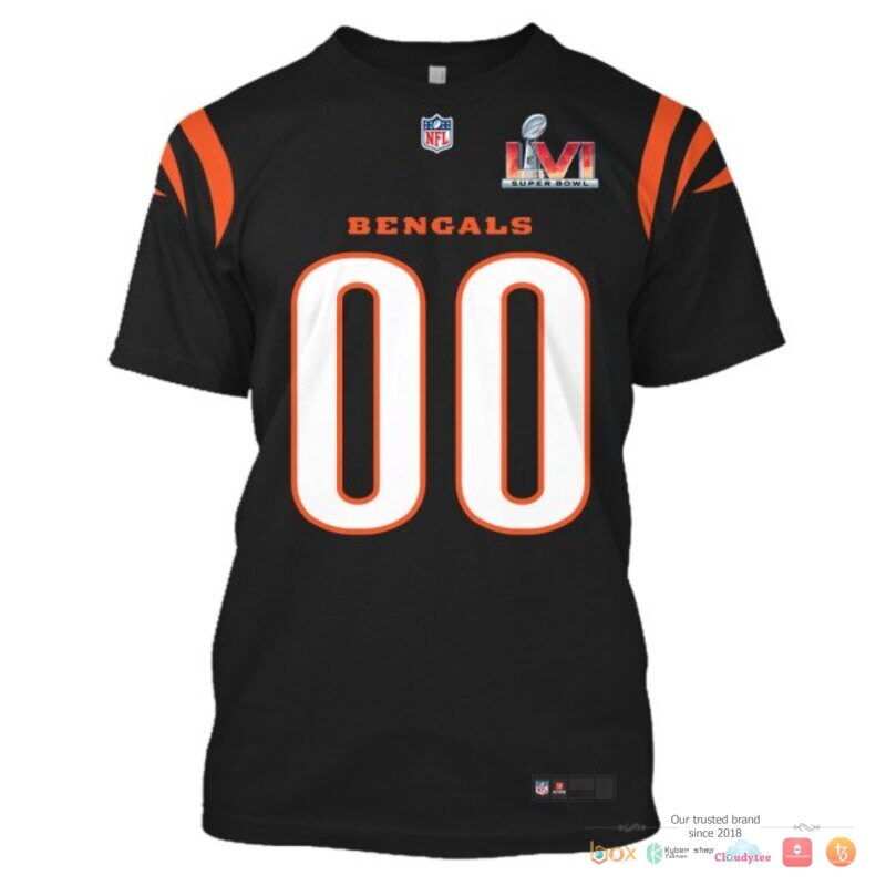 NFL Cincinnati Bengals Black Custom 3d shirt hoodie 1 2 3 4 5 6
