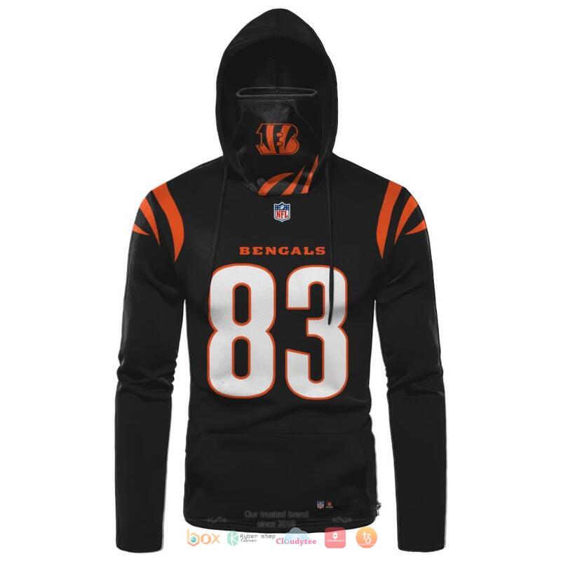 NFL Cincinnati Bengals Boyd 83 Black 3d hoodie mask 1