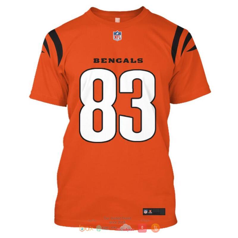 NFL Cincinnati Bengals Boyd 83 Orange 3d shirt hoodie 1 2 3 4 5