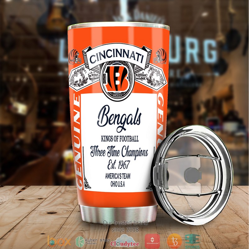 NFL Cincinnati Bengals Budweiser Tumbler 10 NFL Cincinnati Bengals Budweiser Tumbler