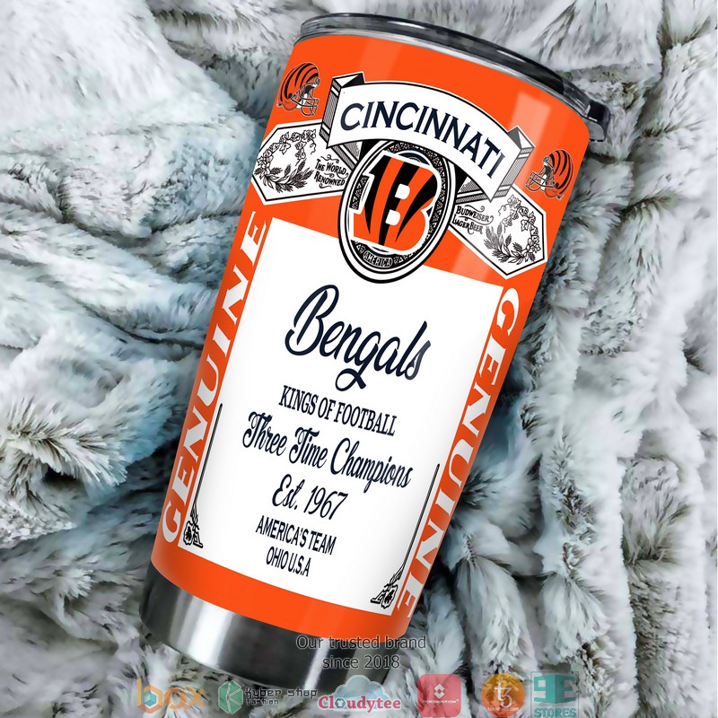NFL Cincinnati Bengals Budweiser Tumbler 3 NFL Cincinnati Bengals Budweiser Tumbler 1 2