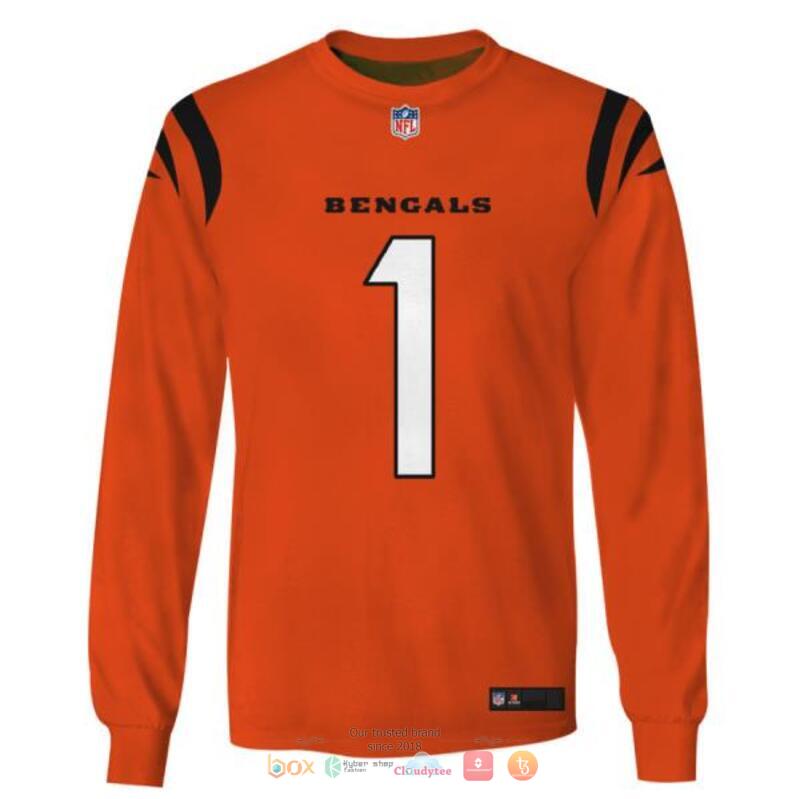 NFL Cincinnati Bengals Chase 1 Orange 3d shirt hoodie 1 2 3 4