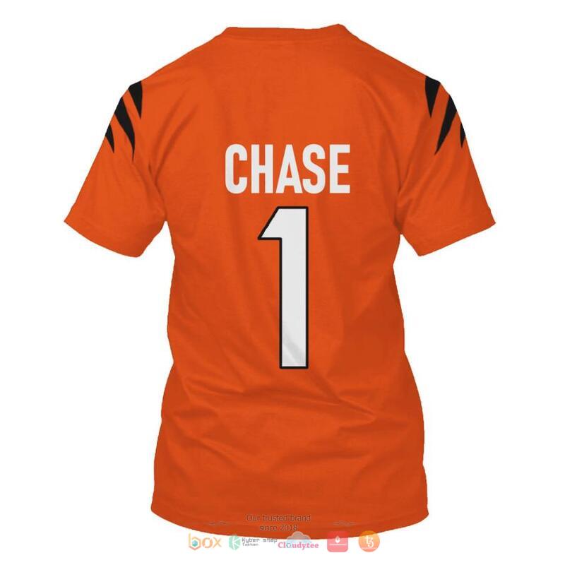 NFL Cincinnati Bengals Chase 1 Orange 3d shirt hoodie 1 2 3 4 5 6 7