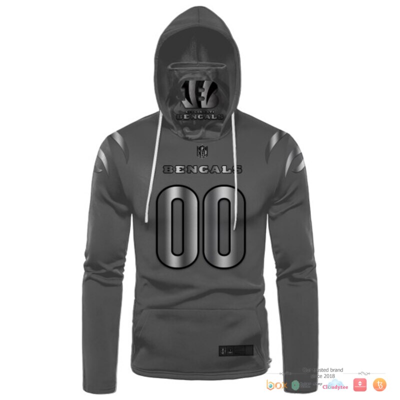 NFL Cincinnati Bengals Grey Custom 3d hoodie mask 1