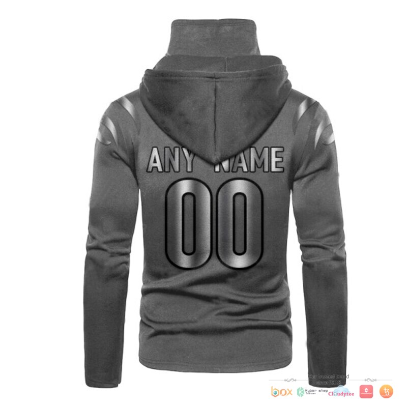 NFL Cincinnati Bengals Grey Custom 3d hoodie mask 3 NFL Cincinnati Bengals Grey Custom 3d hoodie mask 1 2
