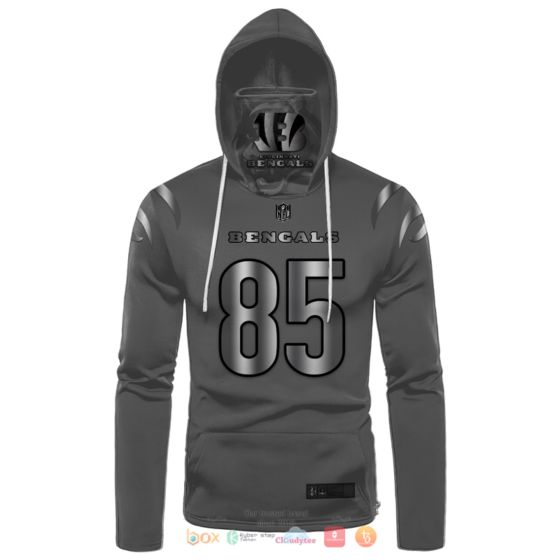 NFL Cincinnati Bengals Higgins 85 Grey 3d hoodie mask 1