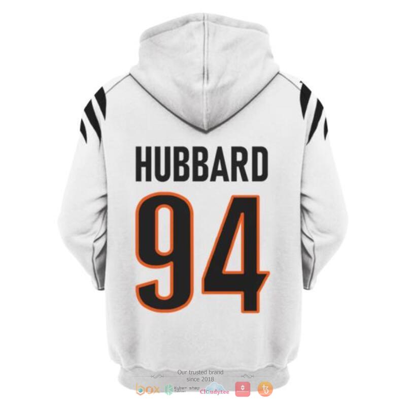 NFL Cincinnati Bengals Hubbard 94 White 3d shirt, hoodie 4 NFL Cincinnati Bengals Hubbard 94 White 3d shirt hoodie 1 2 3