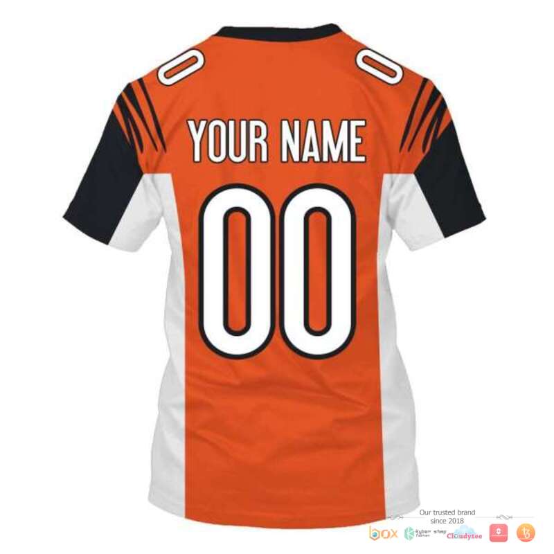 NFL Cincinnati Bengals Orange Custom 3d shirt hoodie 1 2 3 4 5 6 7