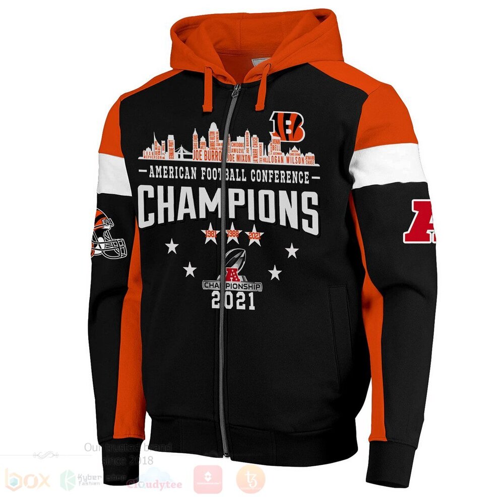 BEST NFL Cincinnati Bengals Ver2 All Over Printed 3D Zip Hoodie 2 NFL Cincinnati Bengals Ver2 3D Zip Hoodie 1