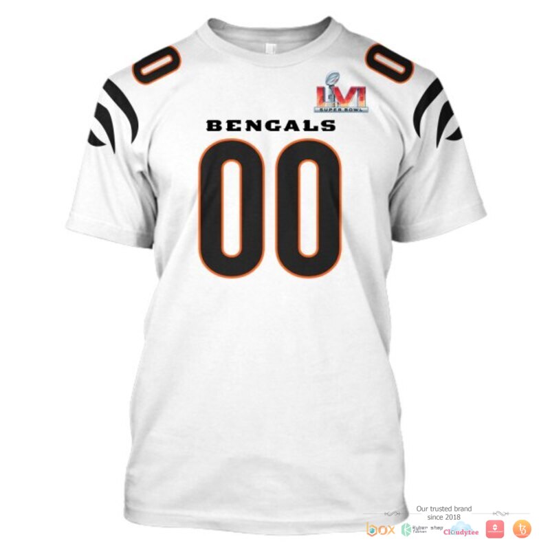 NFL Cincinnati Bengals White Custom 3d shirt hoodie 1 2 3 4 5 6