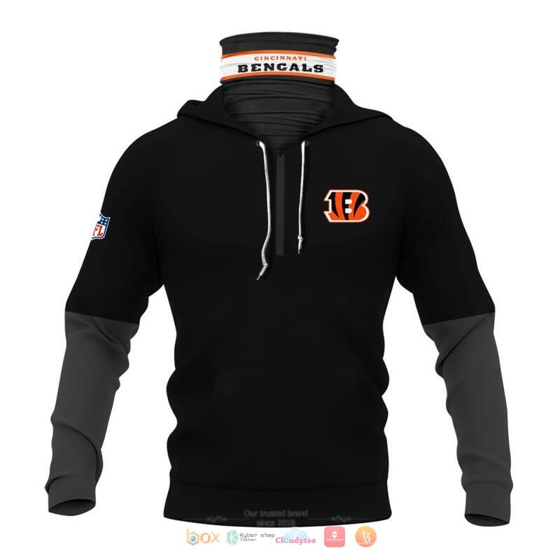 NFL Cincinnati Bengals black 3d hoodie mask 1