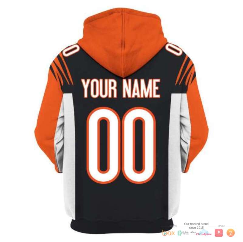 NFL Cincinnati Bengals black Orange Custom 3d shirt, hoodie 4 NFL Cincinnati Bengals black Orange Custom 3d shirt hoodie 1 2 3