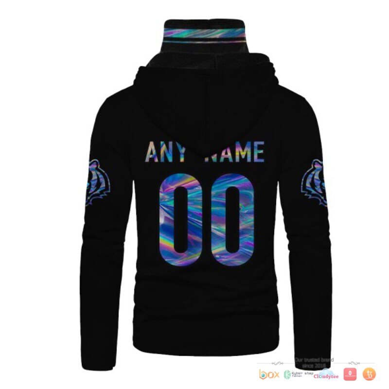 NFL Cincinnati Bengals black hologram Custom 3d hoodie mask 3 NFL Cincinnati Bengals black hologram Custom 3d hoodie mask 1 2