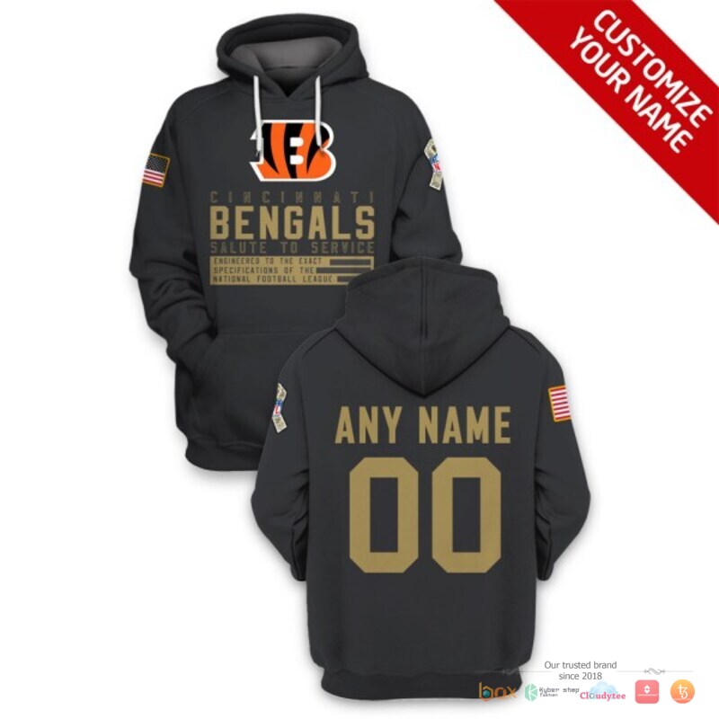 NFL Cincinnati Bengals salute to service black Custom 3d shirt, hoodie 17 NFL Cincinnati Bengals salute to service black Custom 3d shirt hoodie