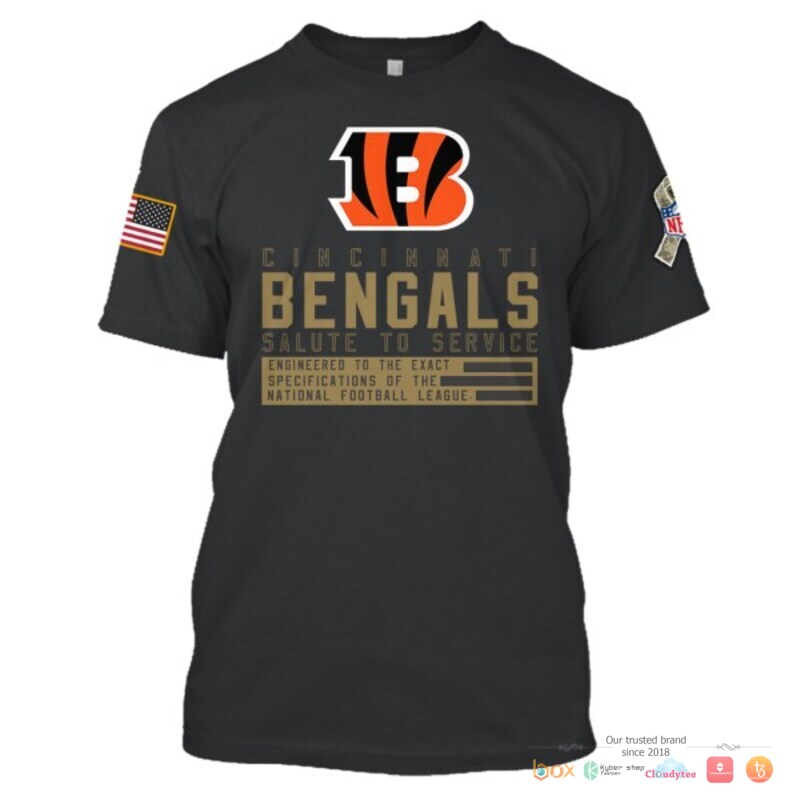 NFL Cincinnati Bengals salute to service black Custom 3d shirt hoodie 1 2 3 4 5 6