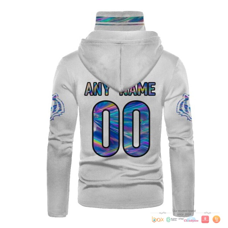 NFL Cincinnati Bengals white hologram Custom 3d hoodie mask 3 NFL Cincinnati Bengals white hologram Custom 3d hoodie mask 1 2
