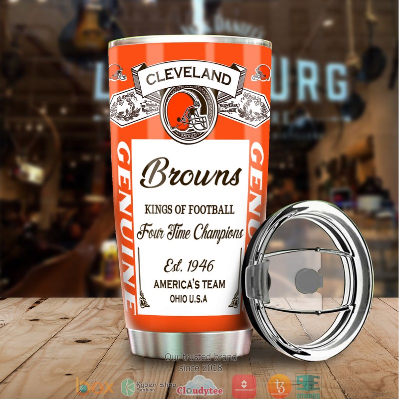 NFL Cleveland Browns Budweiser Tumbler 10 NFL Cleveland Browns Budweiser Tumbler