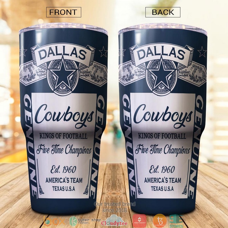 NFL Dallas Cowboys Budweiser Tumbler 2 NFL Dallas Cowboys Budweiser Tumbler 1
