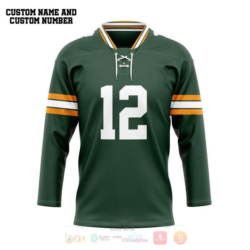 NFL Green Pay P Uniform Custom Hockey Jersey