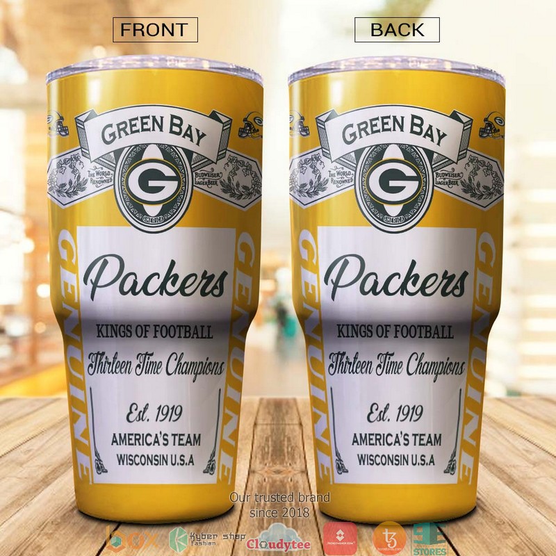 NFL Green bay Packer Budweiser Tumbler 11 NFL Green bay Packer Budweiser Tumbler
