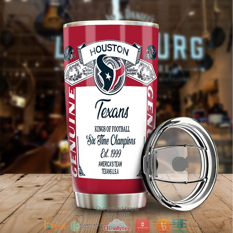 NFL Houston Texans Budweiser Tumbler 4 NFL Houston Texans Budweiser Tumbler 1 2 3
