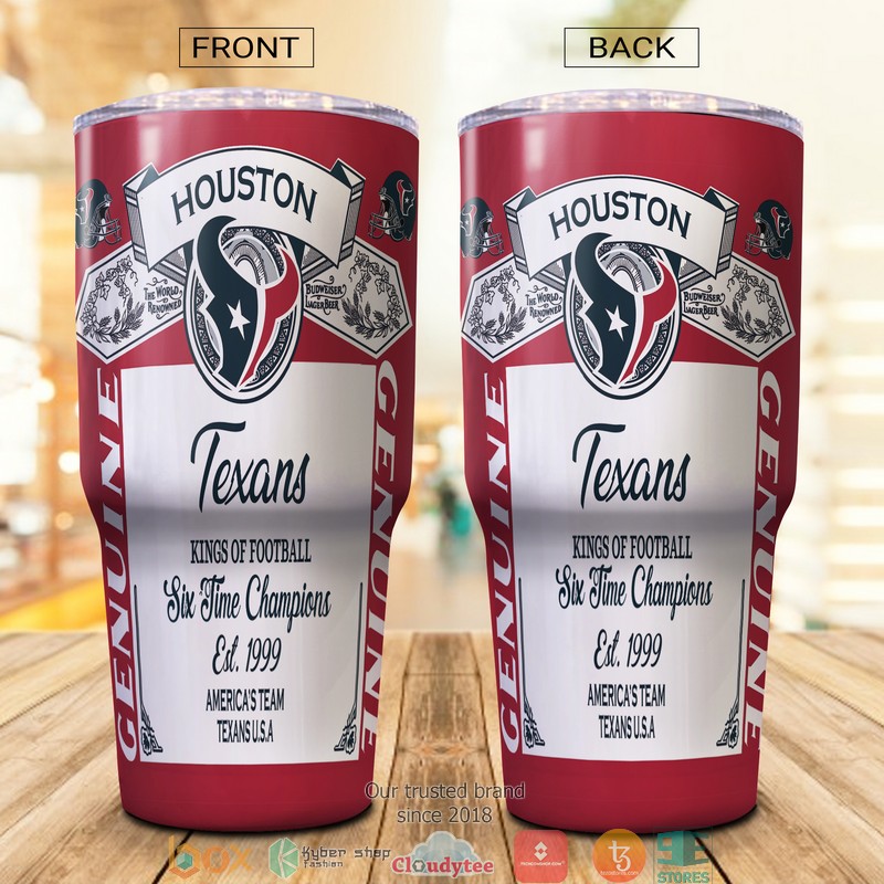 NFL Houston Texans Budweiser Tumbler 5 NFL Houston Texans Budweiser Tumbler 1 2 3 4