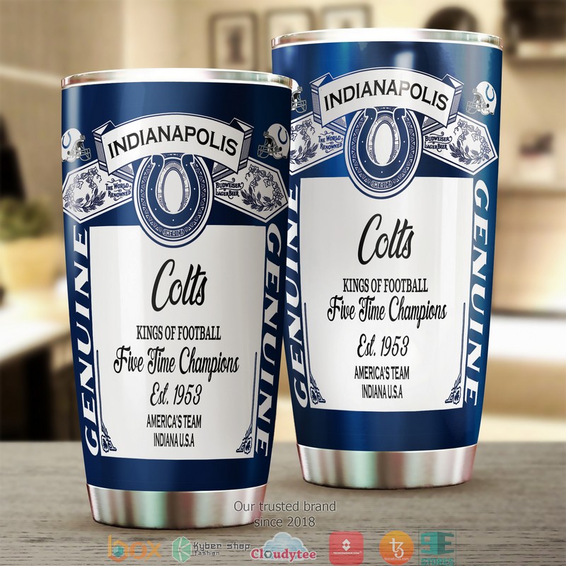 NFL Indianapolis Colts Budweiser Tumbler 1 NFL Indianapolis Colts Budweiser Tumbler