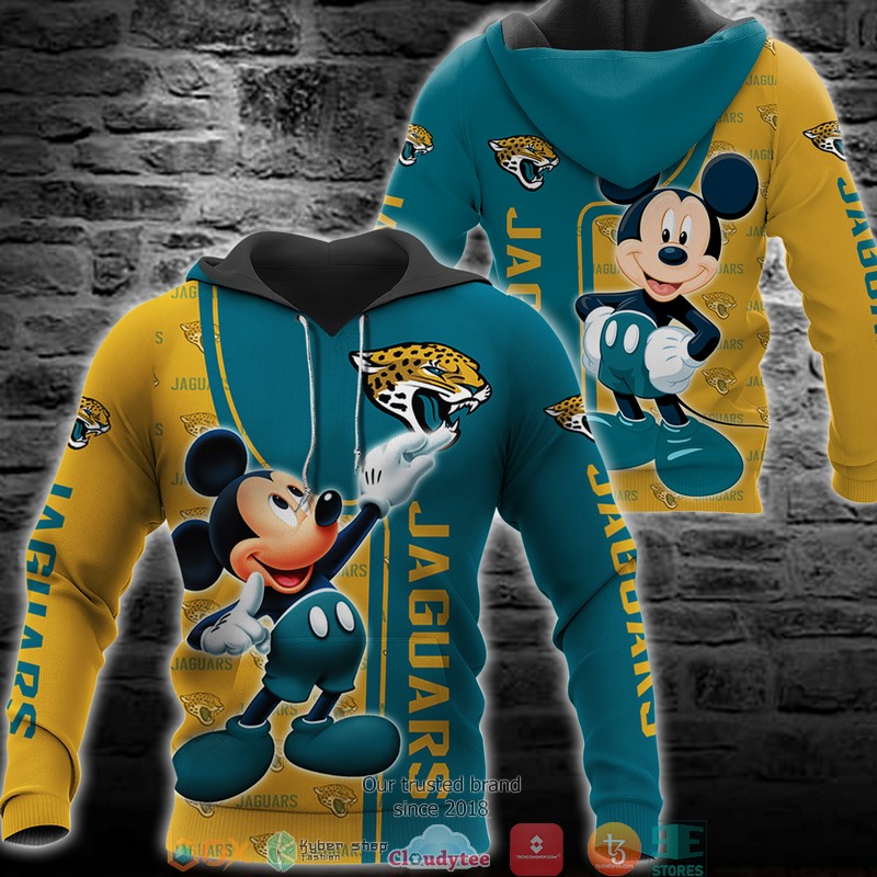 NFL Jacksonville Jaguars Mickey Mouse Disney 3d Full Printing shirt, hoodie 2 NFL Jacksonville Jaguars Mickey Mouse Disney 3d Full Printing shirt hoodie 1