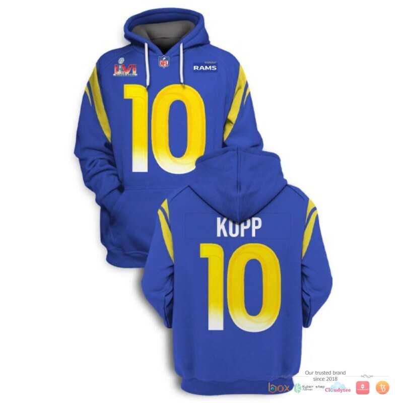 NFL Kupp 10 Los Angeles Rams blue 3d shirt hoodie