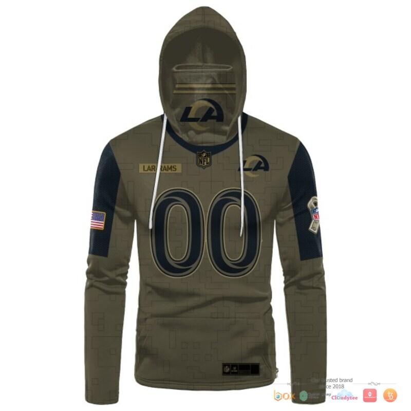 NFL Los Angeles Rams Moss Green Custom 3d hoodie mask 1
