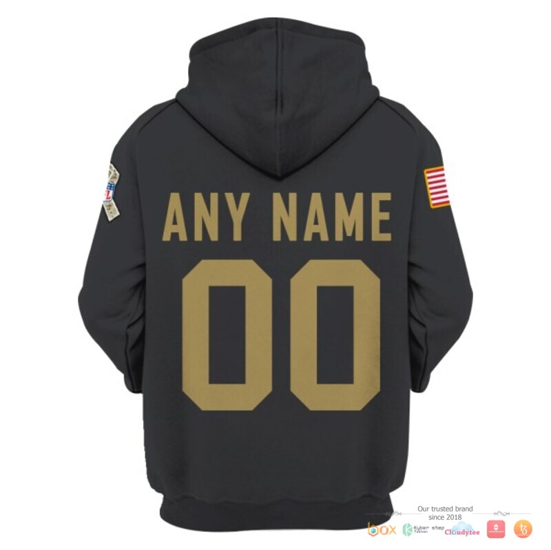 NFL Los Angeles Rams black salute to service Custom 3d shirt hoodie 1 2 3