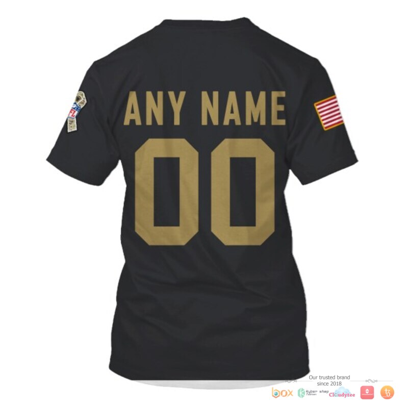NFL Los Angeles Rams black salute to service Custom 3d shirt hoodie 1 2 3 4 5 6 7