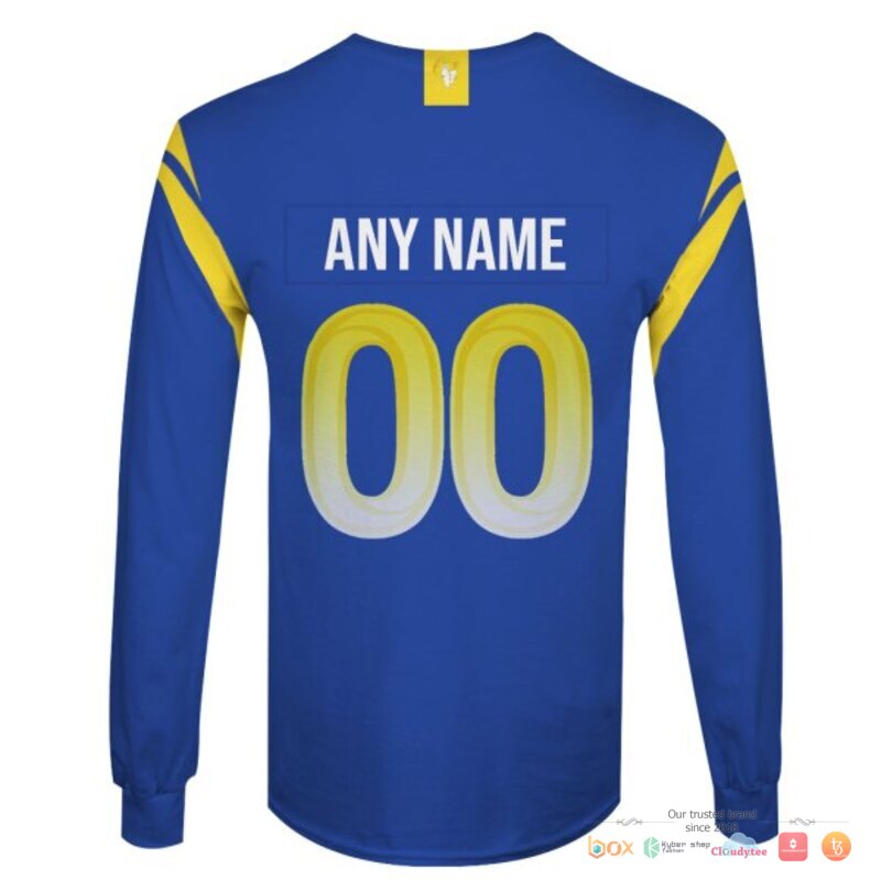 NFL Los Angeles Rams blue Custom 3d shirt hoodie 1 2 3 4 5