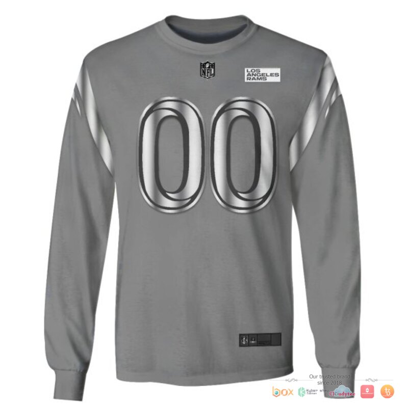 NFL Los Angeles Rams grey Custom 3d shirt hoodie 1 2 3 4