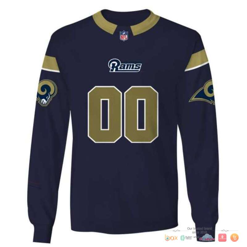 NFL Los Angeles Rams navy Custom 3d shirt hoodie 1 2 3 4