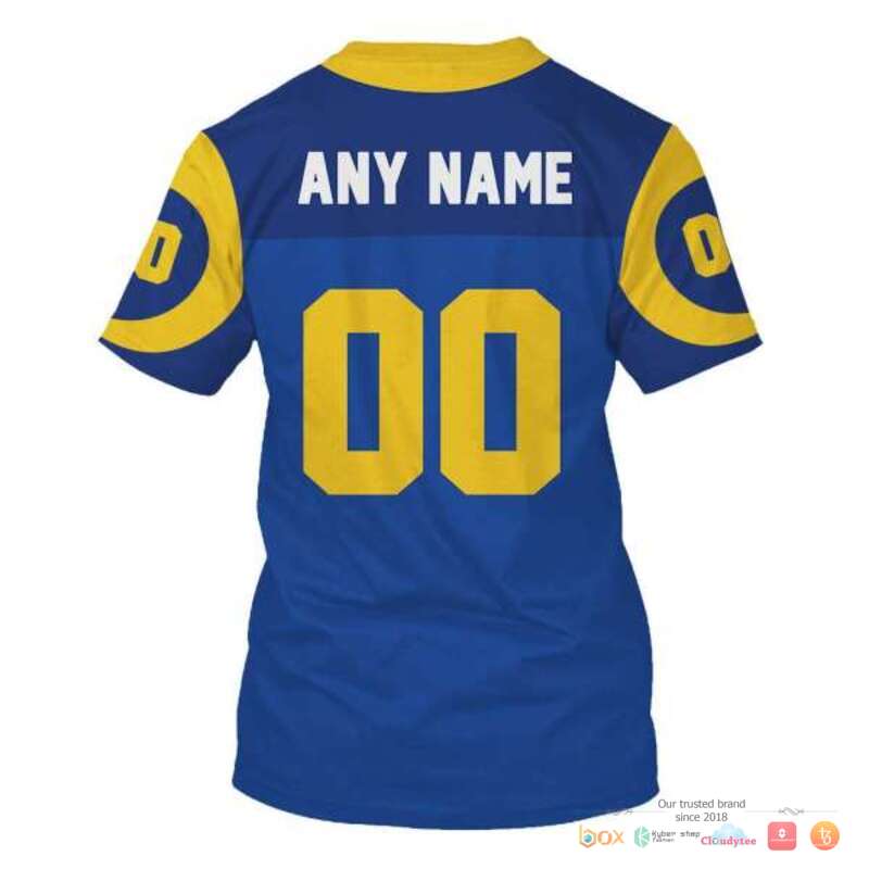 NFL Los Angeles Rams navy blue Custom 3d shirt hoodie 1 2 3 4 5 6 7