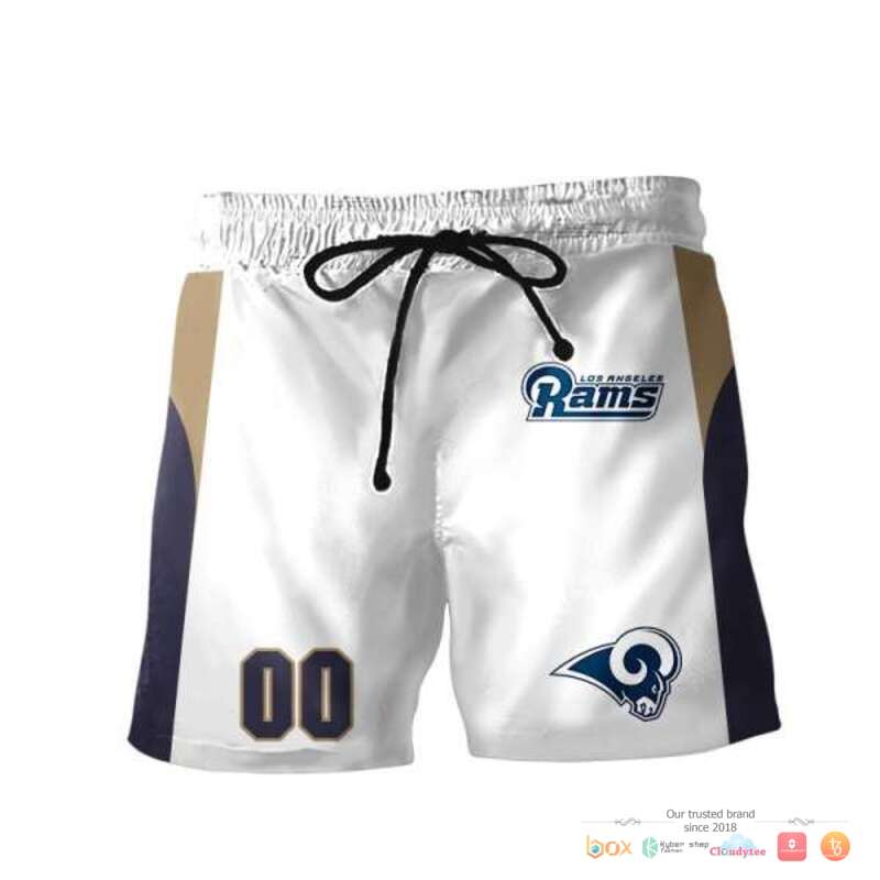 NFL Los Angeles Rams navy white Custom 3d shirt hoodie 1 2 3 4 5 6 7 8