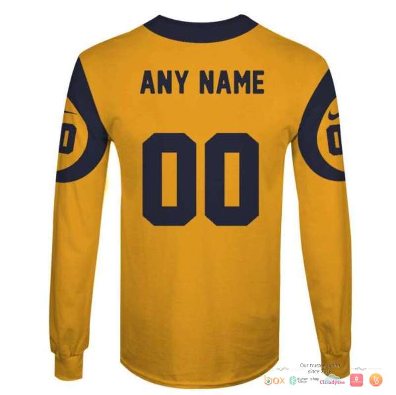 NFL Los Angeles Rams yellow Custom 3d shirt hoodie 1 2 3 4 5