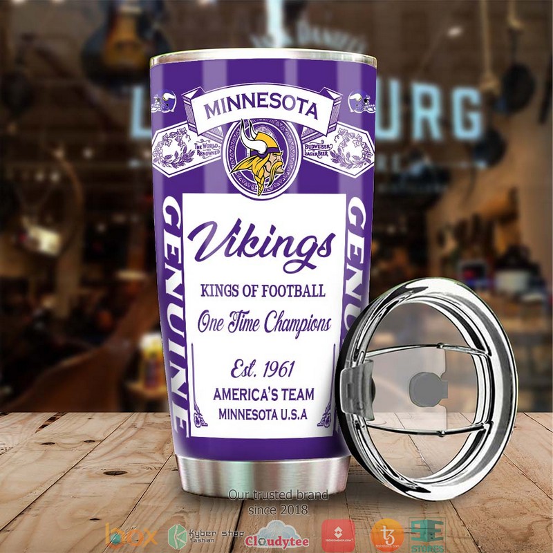 NFL Minnesota Vikings Budweiser Tumbler 8 NFL Minnesota Vikings Budweiser Tumbler