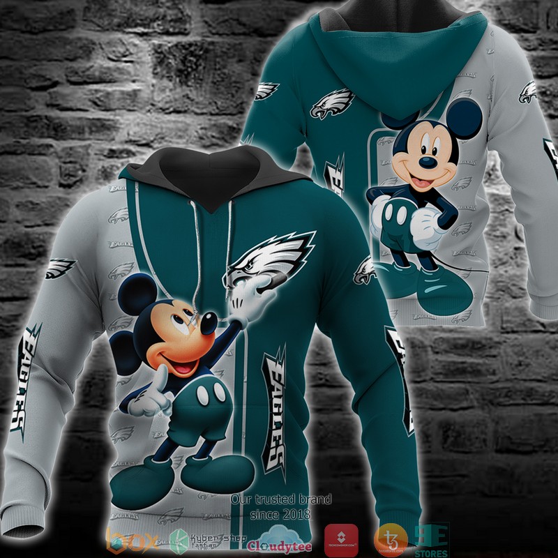 NFL Philadelphia Eagles Mickey Mouse Disney 3d Full Printing shirt, hoodie 2 NFL Philadelphia Eagles Mickey Mouse Disney 3d Full Printing shirt hoodie 1