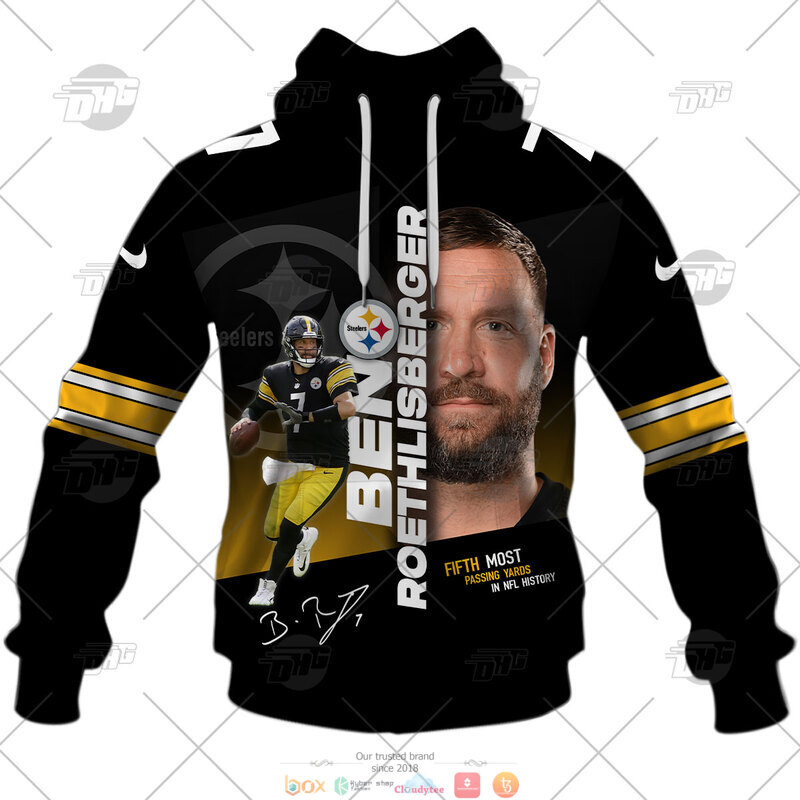 NFL Pittsburgh Steelers Ben Roethlisberger 7 Big Ben jersey shirt, hoodie 2 NFL Pittsburgh Steelers Ben Roethlisberger 7 Big Ben 3d shirt hoodie 1