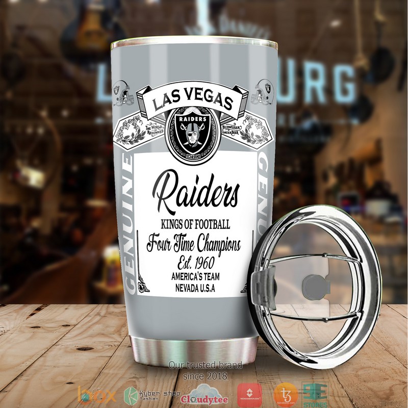 NFL Raiders Budweiser Tumbler