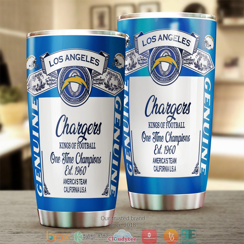 NFL San Diego Chargers Budweiser Tumbler 2 NFL San Diego Chargers Budweiser Tumbler 1