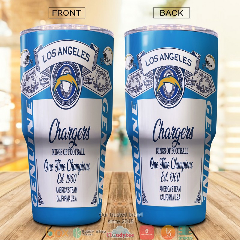 NFL San Diego Chargers Budweiser Tumbler 5 NFL San Diego Chargers Budweiser Tumbler 1 2 3 4