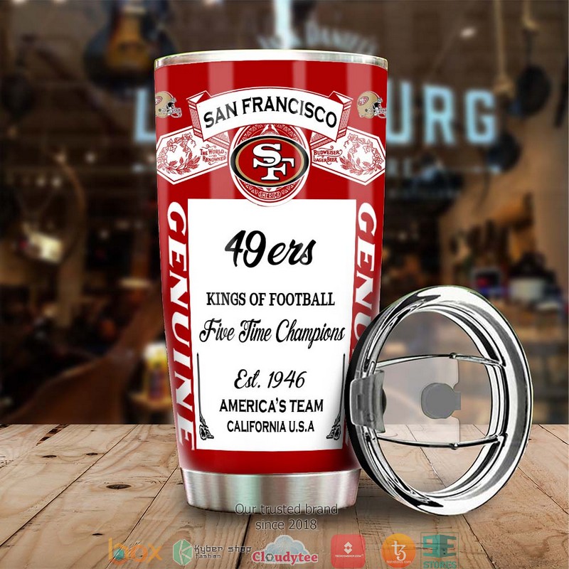 NFL San Francisco 49ers Budweiser Tumbler 9 NFL San Francisco 49ers Budweiser Tumbler