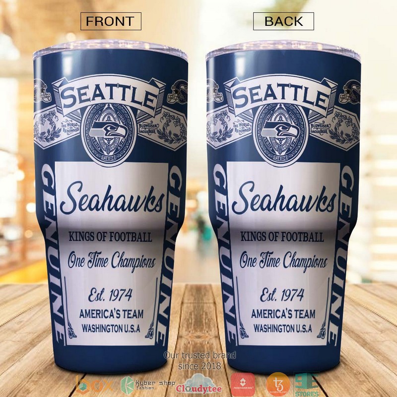 NFL Seattle Seahawks Budweiser Tumbler 2 NFL Seattle Seahawks Budweiser Tumbler 1