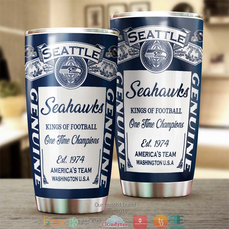 NFL Seattle Seahawks Budweiser Tumbler 3 NFL Seattle Seahawks Budweiser Tumbler 1 2